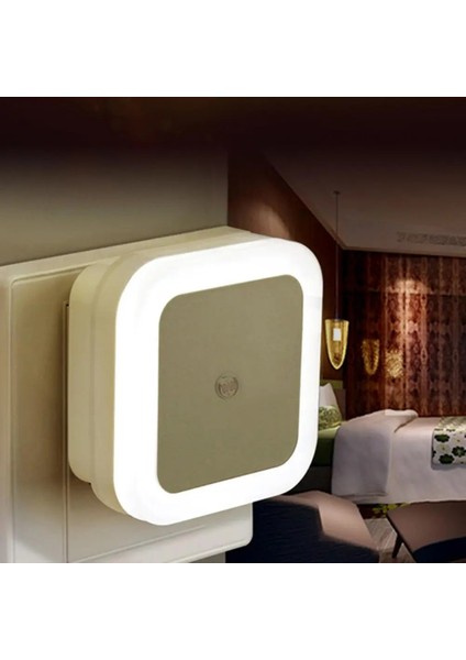 Pembe LED Gece Lambası Sensörü Kontrol Gece Lambası Enerji Tasarrufu Sensörü Lamba Ab Abd Plug Gece Lambası Bebek Çocuk Yatak Odası Koridor Lambası (Yurt Dışından)