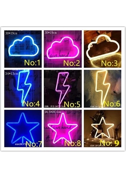 No9 Stili D LED Gece Lambası Kabak Duvar Sanat Burcu Işıkları Sanat Burcu Yatak Odası Dekorasyon Renkli Gökkuşağı Burcu Neon Işık Odası Ev Partisi Için (Yurt Dışından)