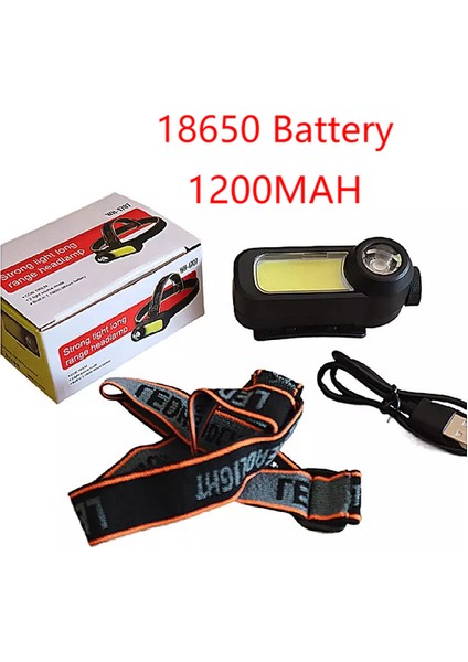 1200MAH Cobled Çift Işık Kaynağı Kamp Far Yüksek Parlaklık Yüksek Işın Dış Mekan Işığı Ayrılabilir Taşınabilir Şarjlı El Feneri (Yurt Dışından)