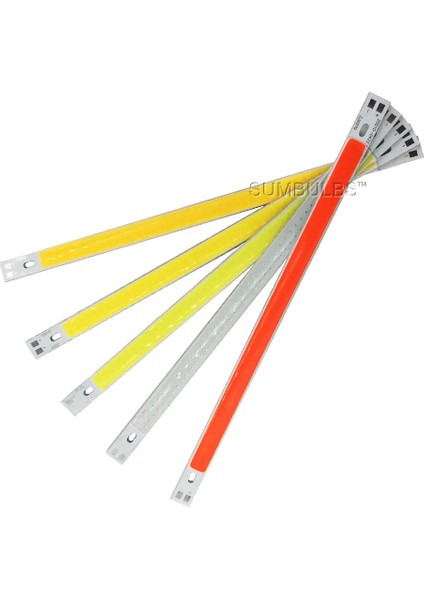 Kırmızı 12V LED Işık Cob Şerit Dc 10W 1000LM 20CM LED Bar Işıkları Araba Aydınlatma Masası Dekorasyon Lambası Kırmızı Mavi Beyaz (Yurt Dışından) fırsatları