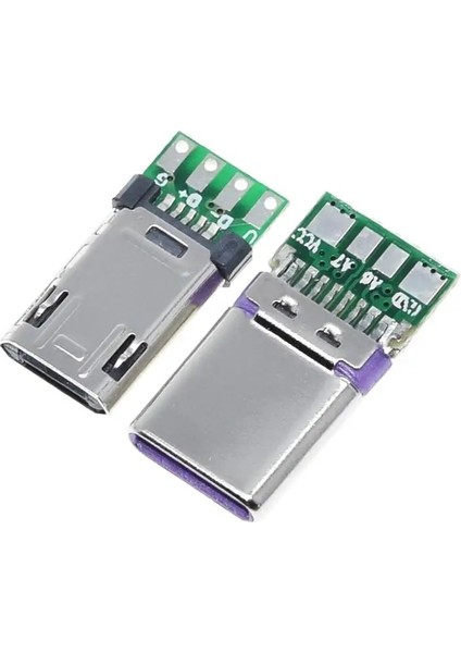1 Takım Stili 2020 Yeni Mikro Erkek Fiş Pcb Lehim Plakası ile Çift Taraflı Mikro 5p Fiş USB Konnektörü + Tip-C Erkek USB Konektörü Witb (Yurt Dışından)