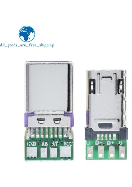 1 Takım Stili 2020 Yeni Mikro Erkek Fiş Pcb Lehim Plakası ile Çift Taraflı Mikro 5p Fiş USB Konnektörü + Tip-C Erkek USB Konektörü Witb (Yurt Dışından) modelleri