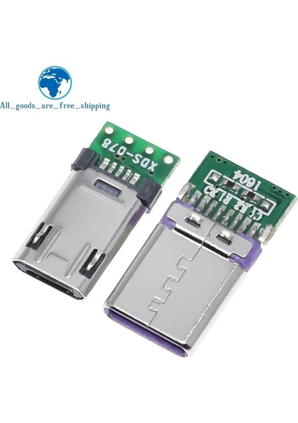 1 Takım Stili 2020 Yeni Mikro Erkek Fiş Pcb Lehim Plakası ile Çift Taraflı Mikro 5p Fiş USB Konnektörü + Tip-C Erkek USB Konektörü Witb (Yurt Dışından) indirimleri
