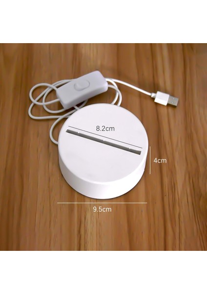 No.12 Boyutu 3D Akrilik USB LED Gece Lambası Hayvan Grafik Serisi Gece Lambası Çocuk Çocuk Yatak Odası Uyku Işığı Ev Dekor Için Hediye Masa Lambası (Yurt Dışından)