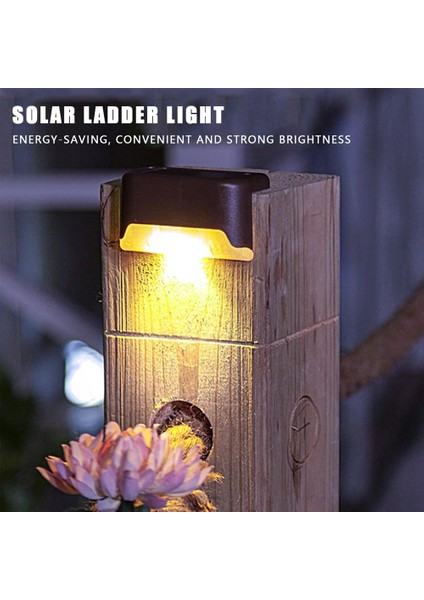 12PCS Tarzı Kahverengi Güneş Enerjili LED Işık Açık Bahçe Işıkları Su Geçirmez Dış Mekan Güneş Işıkları Merdiven Işık Bahçe Dekor Çit Güneş Lambası (Yurt Dışından) indirimleri