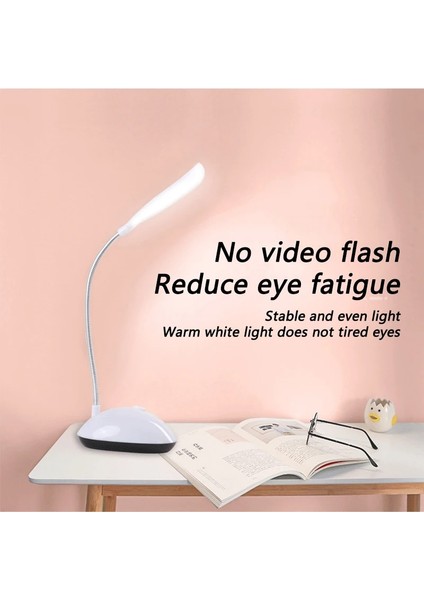 Mavi Masa Okuma Lambası Çalışma LED Işık Öğrenci Masası Yurdu Yatak Odası Başucu Okuma Akülü Göz Koruması Masa Lambası (Yurt Dışından) fırsatları