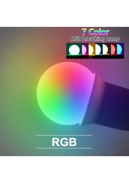 Rgb LED Ampul Lamba Bomlillas E27 3 W Renkli Lampada Ampul Rgb LED Işık Ac 220 V Smd El Feneri G45 Küre Ampuller Ev Dekor (Yurt Dışından)