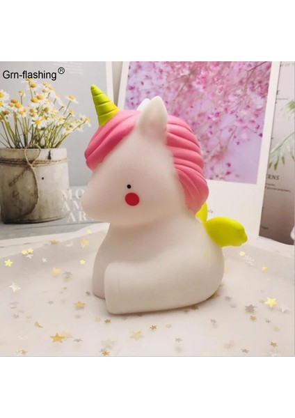 Ayı Karton Hayvan Bebek Gece Lambası Pil ile Ayı Dinozor Unicorn LED Uyku Gece Lambası Çocuklar Için Oyuncak Yeni Yıl Yılbaşı Hediyeleri (Yurt Dışından)