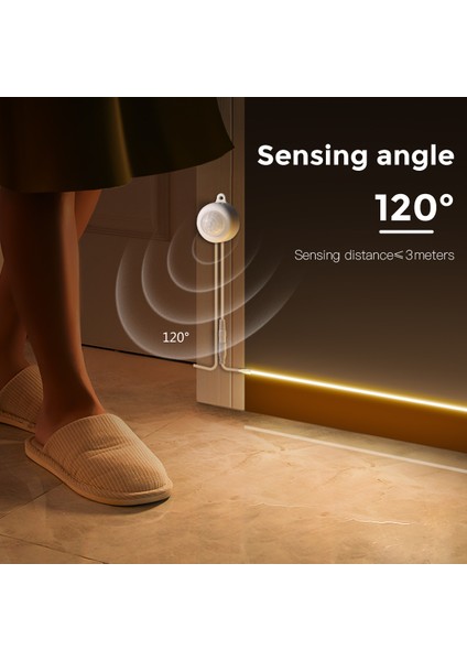 Beyaz Stil Beyaz Kablosuz Pır Hareket Sensörü USB LED Gece Lambası 5 V Cob LED Şerit Yatak Odası Ev Mutfak Dolap Güverte 4000 K 6500 K (Yurt Dışından) indirimleri