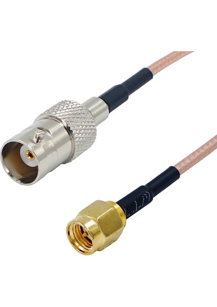 No.9 Stili 50CM Kablo Sma Erkek Fiş Bnc Erkek Düz Konnektör Kablosu RG316 Rf Jumper Pigtail Erkek - Dişi Dik Açılı Rf Koaksiyel (Yurt Dışından)