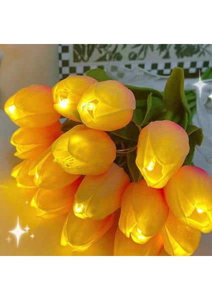 Beyaz Yapay Lale Işıkları LED Masa Lambası Düğün Sevgililer Ev Partisi Oturma Odası Yatak Odası Dekorasyon Hediye Için (Yurt Dışından) indirimleri