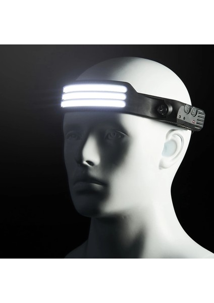 W689-3 Dahili Pil Torchlu Cob LED Far Indüksiyon Far USB Şarj Edilebilir Far Torch Çoklu Aydınlatma Modları Çalışması (Yurt Dışından) fiyatları