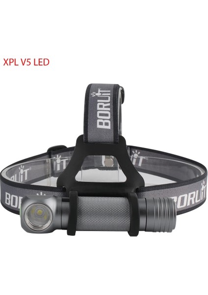 Sld-Ufh6 Boruit V5 LED 1000LM Far 3 Modlu Su Geçirmez El Feneri Kullanımı Pil Baş Feneri Kamp Avcılık Güçlü Far (Yurt Dışından)