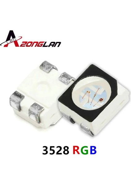 Rgb Power Top Smd Smt Plcc-2 LED Ortak Anot Kırmızı Yeşil Mavi Yeni Işık Yayan Diyotlar Rgb (Yurt Dışından)