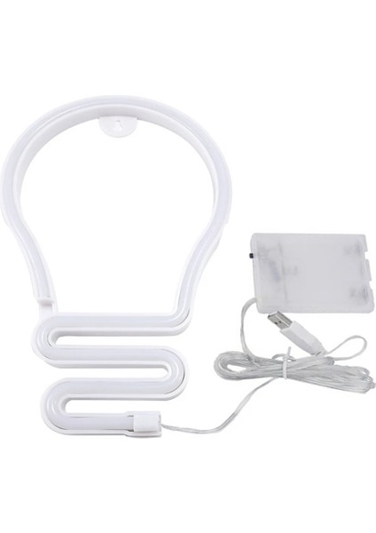 Pembe Ampul Şekli LED Neon Işık Renkli Gökkuşağı Neon Burcu Duvar Asılı Gece Lambası Parti Tatil Düğün Festivali Dekorasyon (Yurt Dışından) modelleri