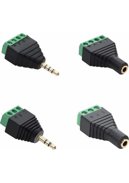 D Tarzı Ole Stereo Trrs Ses Video Erkek Fişten Rew Terminal Konnektör Adaptörüne Dişi (Yurt Dışından) modelleri