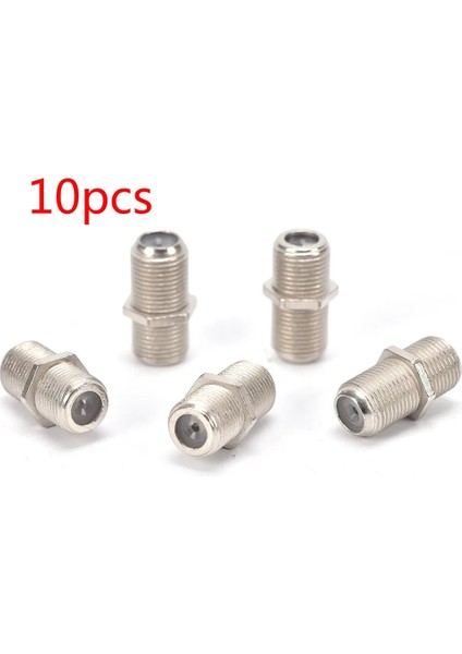 10 Adet Tarzı F Tipi Çoğaltıcı Adaptör Konnektörü Dişi Ff Jack Rg6 Video Veya Ma Rf Koaksiyel Konnektör Fişinde Kullanılan Koaksiyel Koaksiyel Kablo (Yurt Dışından)