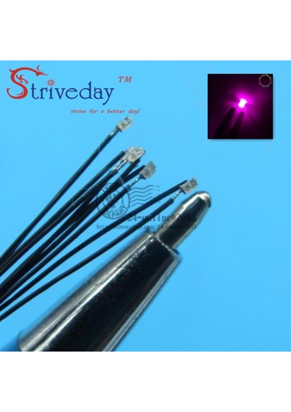 10 Adet Tarzı Pembe Md Önceden Lehimlenmiş Mikro Litz Kablolu LED Direnç 20 cm Model Dıy 9 Renk Seçebilirsiniz Açar (Yurt Dışından)