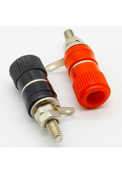 Yüksek 1 Çift (Kırmızı + Siyah) Amplifikatör Terminali Bağlama Sonrası Muz Fiş Jakı Panel Montaj Konnektörü (Yurt Dışından) fiyatları
