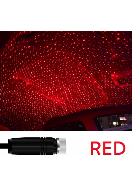 Kırmızı 5V USB LED Yıldızlı Gökyüzü Gece Lambası Powered Galaxy Yıldız Projektör Romantik Lamba Araba Çatı Ev Odası Tavan Dekor Için Tak ve Çalıştır (Yurt Dışından)