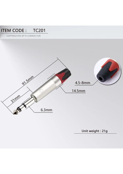 Kırmızı Stil 2 Adet Ts Trs Fiş Jakı Fiş Ses Konektörü Monostereo Düz Erkek Amplifikatör Mikrofon (Yurt Dışından) fırsatları