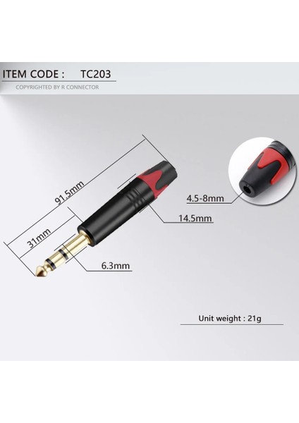 Kırmızı Stil 2 Adet Ts Trs Fiş Jakı Fiş Ses Konektörü Monostereo Düz Erkek Amplifikatör Mikrofon (Yurt Dışından) indirimleri