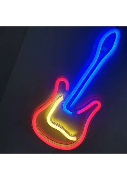 Gitar Açık Neon Burcu Işık Duvar Asılı Kelime Işaretleri Mağaza Iş Bar Kulübü Duvar Dekorasyonu Ticari Aydınlatma Renkli Neon Ampuller (Yurt Dışından)
