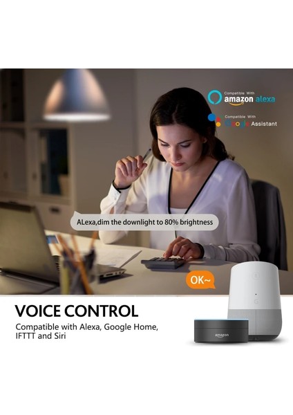 10W Tarzı E27 Aubess 10W LED Ampuller Ac E27 Wifi + Ble Akıllı Rgb Ampul Kısılabilir Sihirli Ev Pro App Kontrolü ile Alexa Google Home Üzerinden (Yurt Dışından)