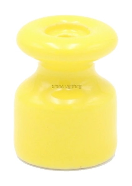 Sarı Stil 15 Adet Duvar Kablolama Kablosu Için Porselen Izolatör Bükülmüş Kordon Vida Parçaları ile Seramik Izolatör (Yurt Dışından)