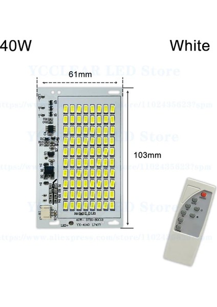 100W LED Işık Kurulu Beyaz 20W 40W 60W 100W 200W Smd Olar Işık Kaynağı Paneli Açık Bahçe Lambası Uzaktan Kumanda Projektör (Yurt Dışından) fırsatları