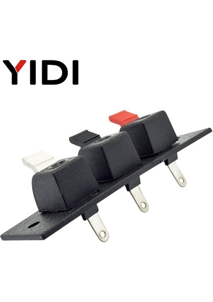 Fildişi Tarzı 10 Parça Konumları Konektör Terminali Itmeli Jak Yük Yayı 4 Kutuplu Ses Hoparlör Terminalleri Fiş Soket Klipsi (Yurt Dışından) indirimleri