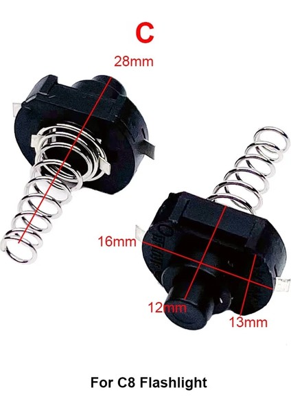 Ey Stil El Feneri Anahtarı Kuyruk Veya Orta Clicky Basma Düğmesi Q5 T6 L2 Xpl SST40 XHP50 LED 501B 502B C8 Şarj Edilebilir Torch Dıy Parçaları (Yurt Dışından)