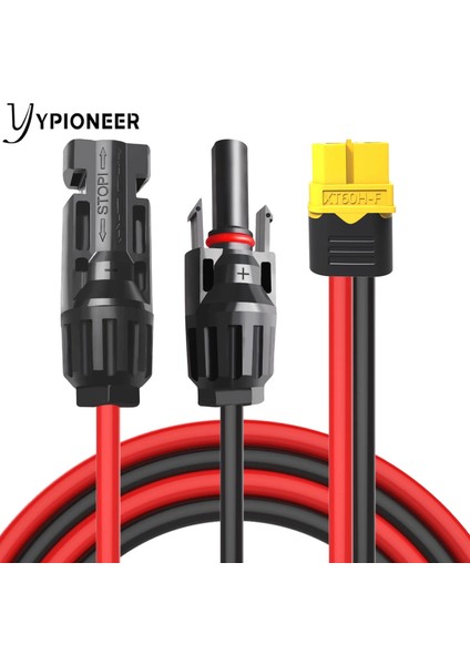Ypioneer T Solar Şarj Kablosu XT60 Adaptörü Güneş Erkek Dişi Konnektör Uzatma Kablosu 12AWG 10FT Pil Paketi Için (Yurt Dışından)