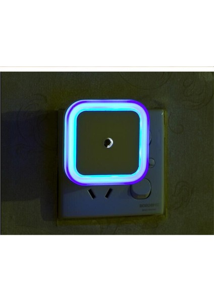 Mavi Sensör Kontrolü LED Gece Lambası Kablosuz Bebek Odası Tuvalet Duvar Lambası Plug-In Dolap Dolap Işığı Merdiven Sundurma Işık (Yurt Dışından)