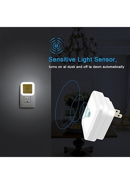 Mavi Sensör Kontrolü LED Gece Lambası Kablosuz Bebek Odası Tuvalet Duvar Lambası Plug-In Dolap Dolap Işığı Merdiven Sundurma Işık (Yurt Dışından)