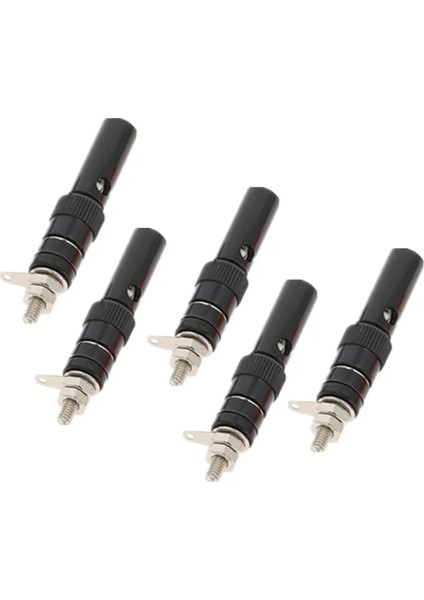 Siyah-5set Tarzı 5 Adet (5 Takım) 4mm Bağlama Sonrası Ses Hoparlör Terminali Muz Fiş Prizler Jak Konnektörleri (Yurt Dışından)