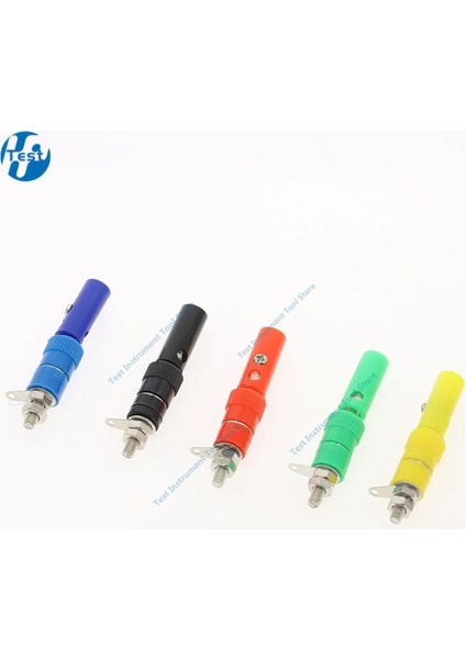 Siyah-5set Tarzı 5 Adet (5 Takım) 4mm Bağlama Sonrası Ses Hoparlör Terminali Muz Fiş Prizler Jak Konnektörleri (Yurt Dışından) modelleri