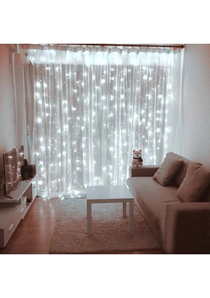 3MX3M Tarzı Mavi LED Işık Perdesi Garland Pencerede Uzaktan Kumanda ile 8 Mod USB Güç Yatak Odası Düğün Için Yılbaşı Dekoru Festoon (Yurt Dışından) modelleri