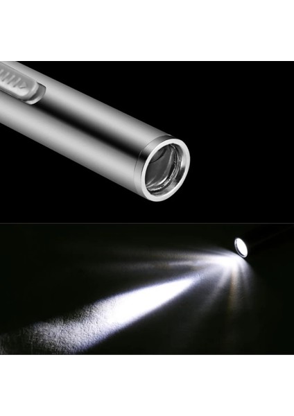 Ab Tıbbi Kullanışlı Kalem Işık USB Şarj Edilebilir Mini Hemşirelik El Feneri LED Torch + Paslanmaz Çelik Klips Li ve Profesyonel Olight (Yurt Dışından) modelleri