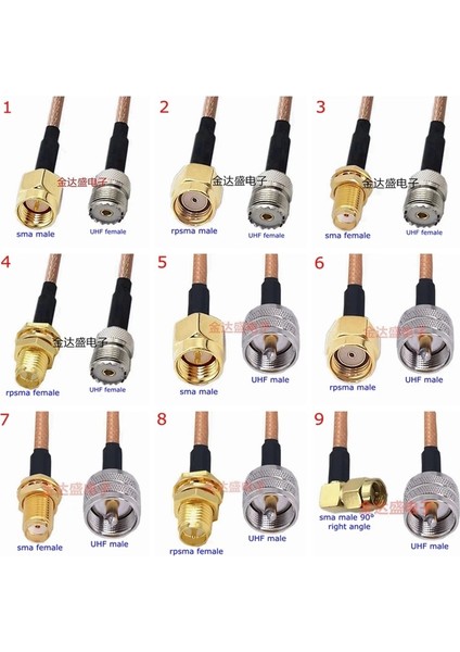 TYPE14-1PCS Tarzı 1 Milyon RG316 PL259 SO239 PL-259 SO-239 Uhf Sma Erkek Dişi Uzatma Konnektörü SL16 Uhf Sma Sıkma Rggtai Düşük Kayıp Kablo (Yurt Dışından)