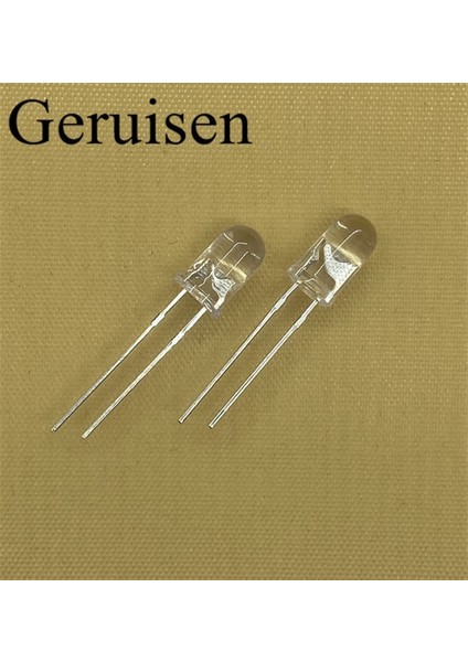 100PCS Tarzı Ir Adet Lot Şeffaf Yuvarlak 5mm Süper Parlak Su Berrak Yeşil Kırmızı Beyaz Sarı Mavi Işık LED Ampuller Yayan Diyot F5 Yavaş (Yurt Dışından)