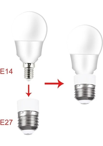 Munlii E27 To E14 Lamba Ampul Soket Tabanı Tutucu Dönüştürücü 86 ~ 265 V Işık Adaptörü Dönüşüm Yanmaz Ev Odası Aydınlatma Araçları (Yurt Dışından) modelleri