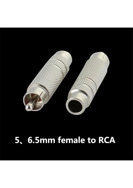 No.5 Tarzı 1 Adet Adaptör Ses Fişi Ale Dişi Rca Av Cctv Mono Stereo Erkek Dişi Konnektör (Yurt Dışından)