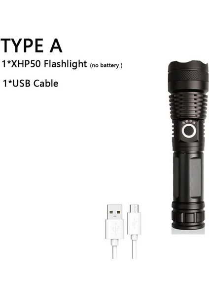 A-XHP50 CD Xph Ledpowerfulrechargeabletactalhandledc Flanlıght Cob Bikecampingunderwatersearch Sportable Işık (Yurt Dışından)