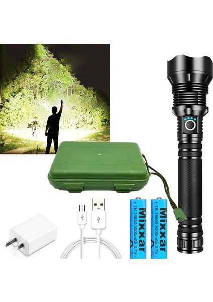 A-XHP50 CD Xph Ledpowerfulrechargeabletactalhandledc Flanlıght Cob Bikecampingunderwatersearch Sportable Işık (Yurt Dışından) fiyatları