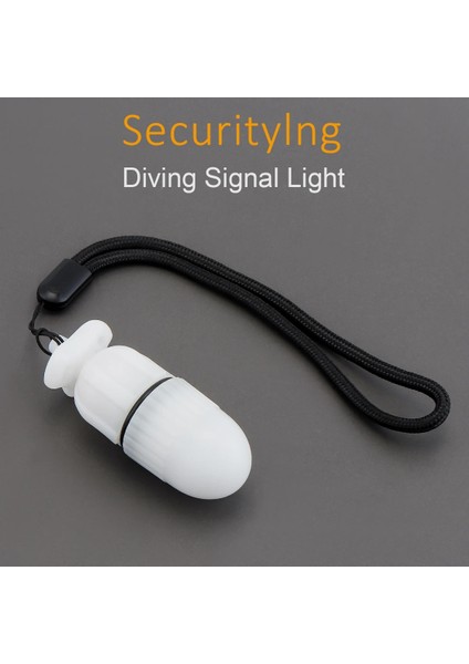 Beyaz Güvenlik Dalış Çakarlı Lamba Sualtı Beacon Fener Scuba Güvenlik Sinyali Torgnal Işık Dalış Gecesi Açık Hava Için (Yurt Dışından) fırsatları