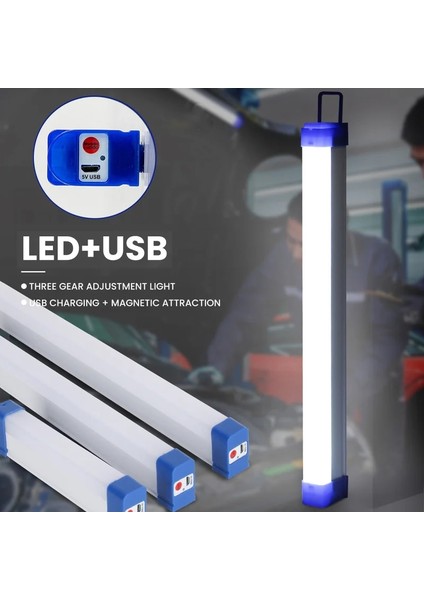 20W Çok Fonksiyonlu LED Gece Lambası USB Şarj Edilebilir Acil Durum Işığı DC5V 20W 40W 60W Gece Lambası Açık Kapalı Çalışma Işığı (Yurt Dışından)