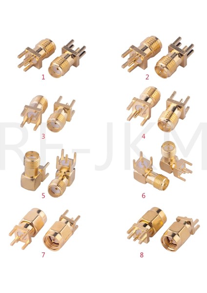 Rpsmakwe Stili Ma Erkek Fiş Dişi Adaptör Jak Lehim Kenar Pcb Düz Dik Açılı Montaj Rf Bakır Konnektör Fiş Soketi (Yurt Dışından) fiyatları