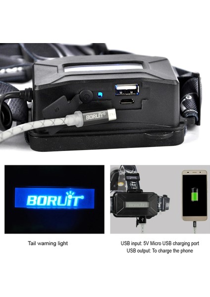 Yeşil Stil A Boruit B13 LED Headlamlm 3 Modlu Zoom Far Şarj Edilebilir Güç Bankası Su Geçirmez Kafa Feneri Kamp Için (Yurt Dışından) indirimleri