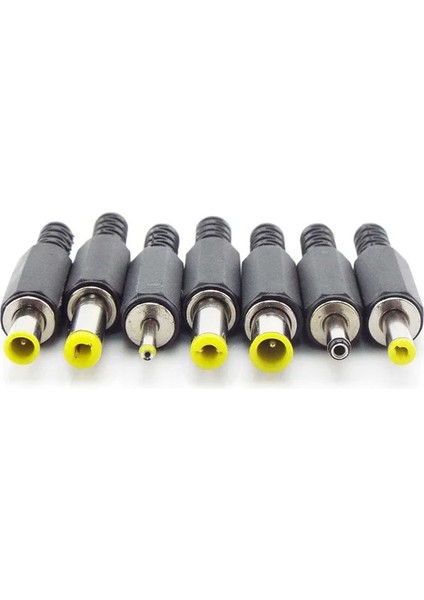 5,5 mm x 2,1 mm Stili 2 Adet x Dc Erkek Jak Güç Fişi Konnektör Adaptörü 3.ale Jak Soket Adaptörü Ses Cctv (Yurt Dışından)